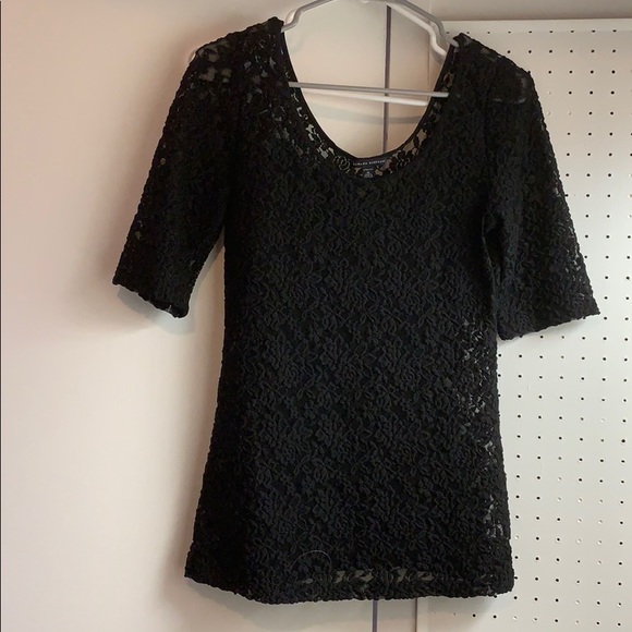 Black lace top Banana Republic - Picture 1 of 3